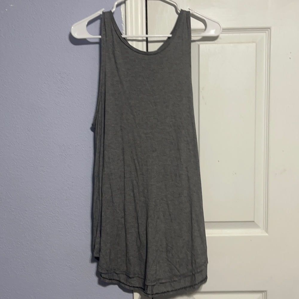 Old navy- Black & white striped tank top.